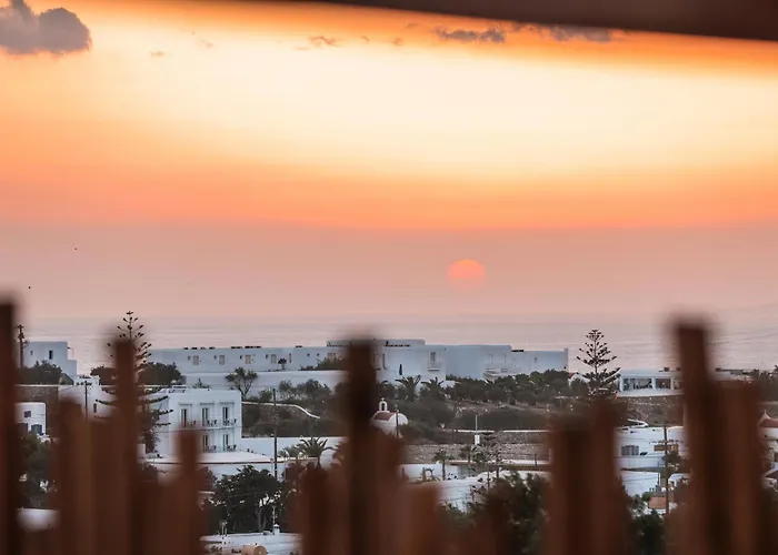 Sunset Views - George Iv, With Private Pool Close To Town فيلة Mykonos Town