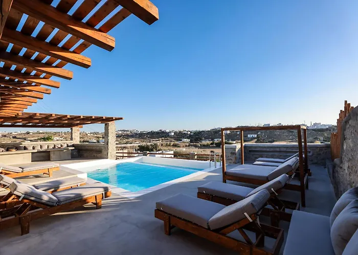 Sunset Views - George Iv, With Private Pool Close To Town فيلة Mykonos Town